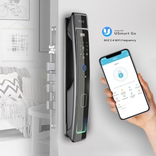 3D Face Recognition Smart Door Lock with HD Camera – Keyless Entry via Face ID, Fingerprint, Passcode, IC Card & Key | Video Doorbell | Usmart Go... - Image 6
