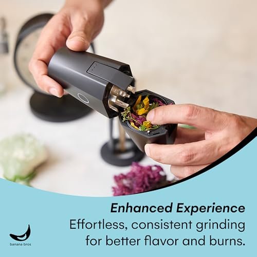 Banana Bros OTTO Electric Smart Spice Grinder - Automatic Herb Grinder with Smart Technology - Rechargeable via USB - Portable Milling for Dry... - Image 3