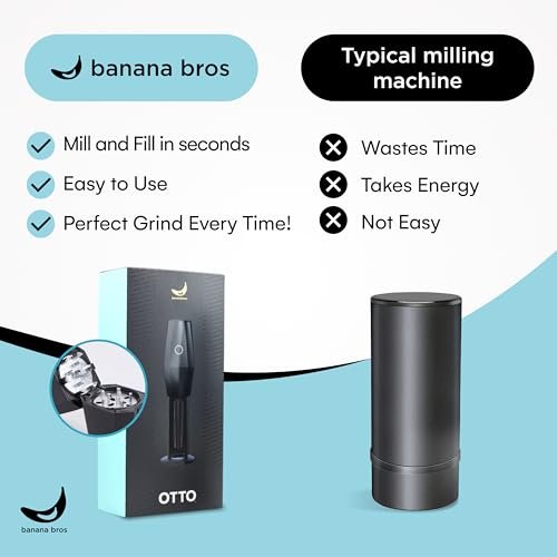 Banana Bros OTTO Electric Smart Spice Grinder - Automatic Herb Grinder with Smart Technology - Rechargeable via USB - Portable Milling for Dry... - Image 6