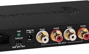 Dayton Audio DSP-408 4 Input 8 Output DSP Digital Signal Processor with Built in EQ Crossovers, Time Alignment, and in-Put/Output Mixing for Home...