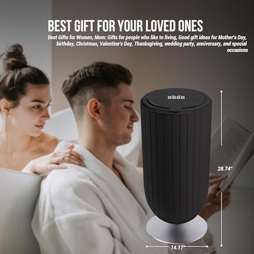 Large 27L Bathroom Towel Warmer Dryer – 5-Min Rapid Heat, 4 Modes, Auto Flip-Top, Aromatherapy, Night Light & ETL Certified for Towels, Blankets &... - Image 4