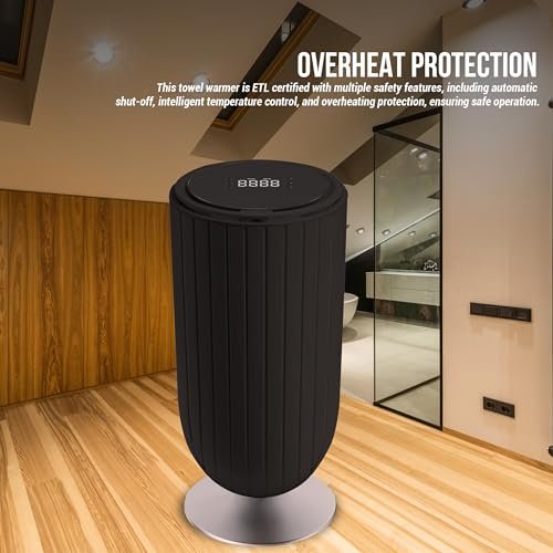 Large 27L Bathroom Towel Warmer Dryer – 5-Min Rapid Heat, 4 Modes, Auto Flip-Top, Aromatherapy, Night Light & ETL Certified for Towels, Blankets &... - Image 5