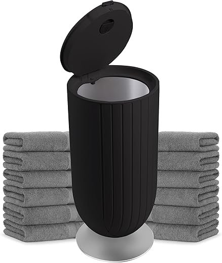 Large 27L Bathroom Towel Warmer Dryer – 5-Min Rapid Heat, 4 Modes, Auto Flip-Top, Aromatherapy, Night Light & ETL Certified for Towels, Blankets &...