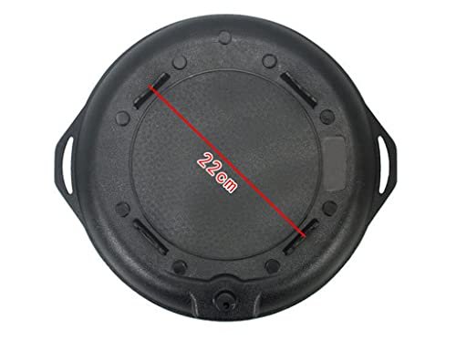 Maifan Stone Smokeless Non-stick Round Barbecue Plate Cassette Stove Barbecue Plate Household Outdoor(Black) - Image 4