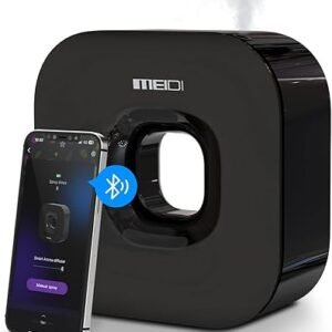 MEIDI Waterless Essential Oil Diffuser - Bluetooth Cordless Aromatherapy Diffuser with App Control, Smart Timer Setting, Hang-up Design and Wide...