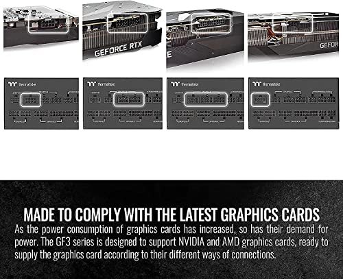 Thermaltake Toughpower GF3 1650W, True 600W 12VHPWR Connectors on PSU & NVIDIA RTX 40 series, ATX 3.0/PCI-E 5.0 Ready, 80+ Gold, SLI/Crossfire... - Image 5